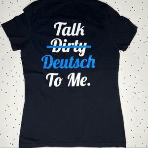 🇩🇪 GERMAN 🇩🇪 restaurant shirt BIERKELLER TALK DIRTY TO ME DETROIT Michigan